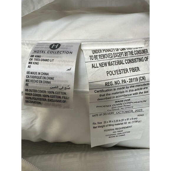 Hotel Collection King Luxe Down Alternative Medium-Support Pillow - Picture 5 of 6